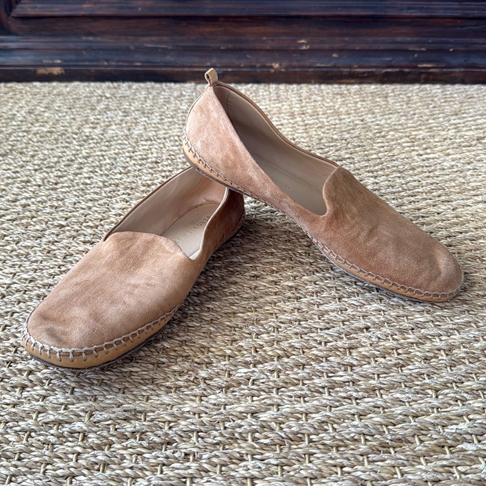 Veronica Beard Brown Suede Moccasin Flats